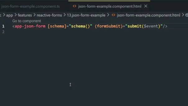 Formulário gerado dinamicamente por JSON
